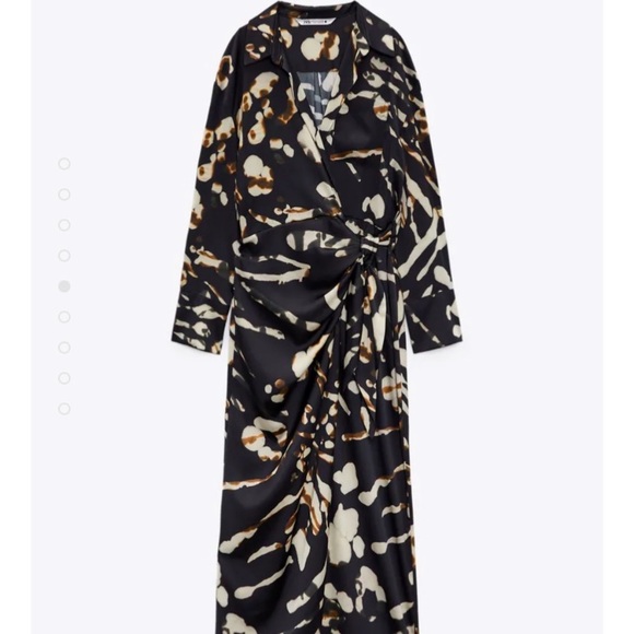 ZARA WRAP SHIRT DRESS - Picture 2 of 7